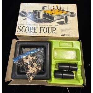 Vintage Score Four 1971 Lakeside Board Game No. 8325 3D Family Game